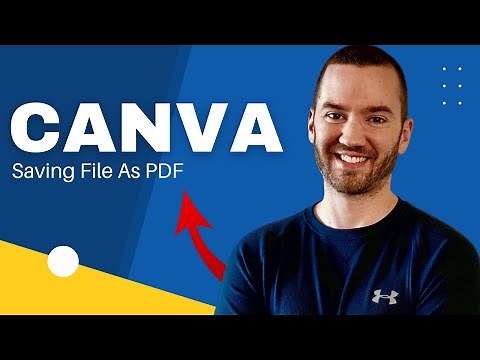 Saving Canva File As PDF (Canva How To Export PDF)