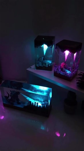 Godzilla Resin Lamp Collection for Enthusiasts