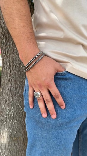 From classic chains to bold bracelets, these timeless designs make perfect gifts for him. https://bit.ly/434MstU | James Avery Artisan Jewelry