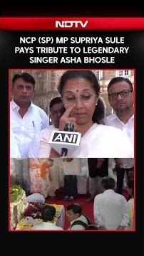 “End Of An Era”: Supriya Sule Pays Tribute To Legendary Singer Asha Bhosle