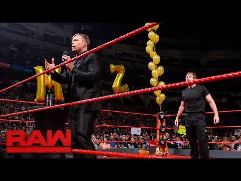 Dean Ambrose crashes The Miz's Intercontinental Title Comeback Tour Celebration: Raw, June 5, 2017