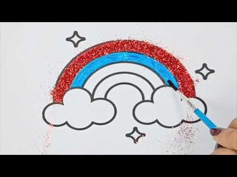 🌈 Glitter Rainbow Learning for Kids | Colors Song + Coloring + Fun Quiz | Nyla’s Learning World