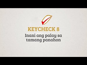 Anihan - inani ang palay sa tamang panahon (PalayCheck: Key Check 08)
