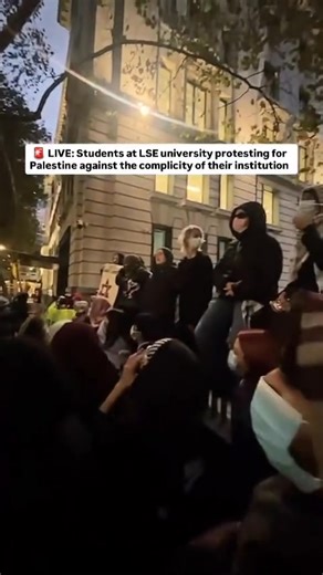 2.9K views · 174 reactions | Students at LSE University staged a protest for Palestine to condemn the complicity of their institution and its ties with the Israeli occupation. | Olive Palestine | Facebook