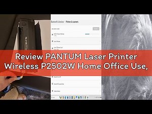 Review PANTUM Laser Printer Wireless P2502W Home Office Use, Black and White Printer with Mobile Pri