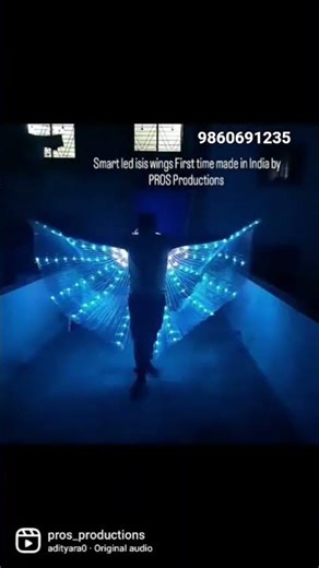 led wings , led isis wings , dance props
