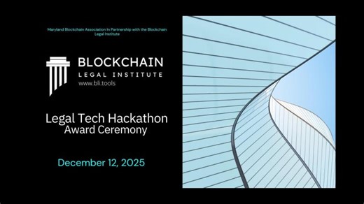 BLI Legal Tech Hackathon with Maryland Blockchain Association… | Jacqueline Cooper
