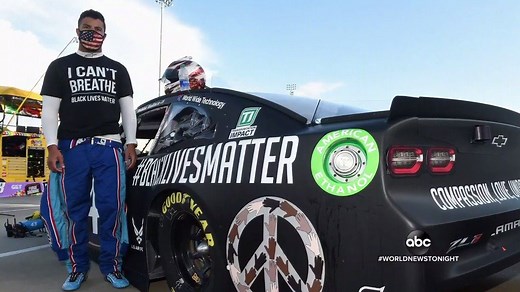 87K views · 843 reactions | NASCAR INVESTIGATION BOMBSHELL: The FBI announced that black driver Bubba Wallace was not the target of a hate crime, with surveillance video inside his garage showing a rope tied into a noose had been hanging since last year. Victor Oquendo reports. https://abcn.ws/2Z5ly2D | ABC World News Tonight with David Muir | Facebook