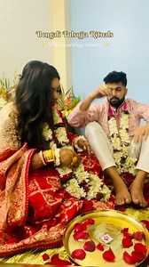 Couldn’t resist myself from sharing this cutest moment from our reception night! It was almost 6 o clock in the morning when we were doing all the rituals, oh how fun Bengali weddings are binding each other with mutual respect, love & possession over each other!❤️ . . . . #RitushreegotSouraved #husbandandwife #viral #couple #wedding #viral #fyp #trendingreels #wedding #bengalibiye #biye #bengaliwedding #shaadi #shaadisaga #sidoordaan #fulsojjarritual | Adv Ritushree Sharma