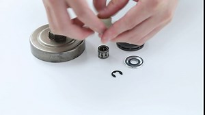 .325" 9T Rim Sprocket Clutch Drum For Stihl 440,046 Chainsaw Drive Convert Kit, Clutch Drum, Rim Sprocket, Worm Gear, Washer, Needle Bearing, E-clip.