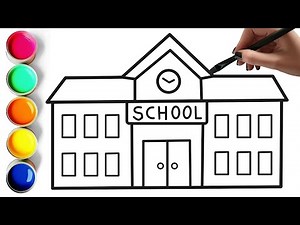 How to Draw a School - Easy Drawings for Beginners