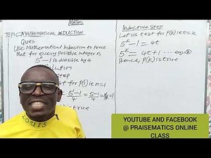 PROVE THAT; 5^n - 1 IS DIVISIBLE BY 4 USING PRINCIPLE OF MATHEMATICAL INDUCTION.