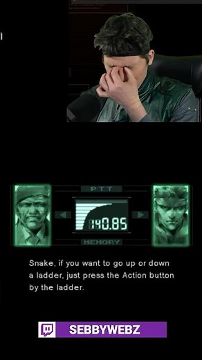 Solid Snake Doesn't Know How To Use Ladders