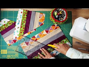 🦋Easy patchwork trick For beginners | Sewing with pieces of fabric