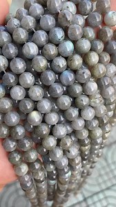 Genuine Smooth Natural Grey Labradorite Beads AAA Grade Labradorite Stone Beads for Jewelry Making