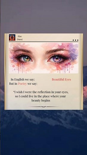 “Where Your Beauty Begins” ❤️ | The Best Compliment for Her Eyes