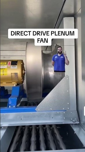 This is a Direct Drive Plenum Fan in Action | HVAC Fan