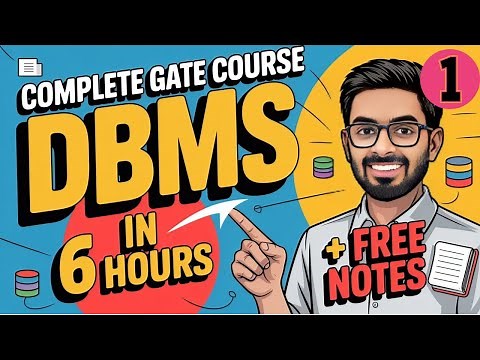 DBMS One Shot (Part 1) | Complete Database Management System for GATE CSE 2026 & College Exams