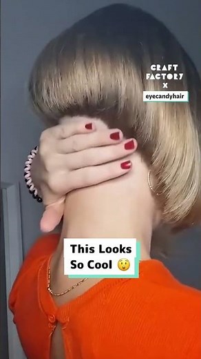 Loving my shaved undercut bob 🤯🪒