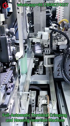 Full-Automatic Terminal Crimping and Housing Insertion Machine-well as both long and short wires