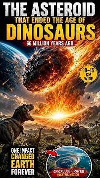 The Asteroid That Killed the Dinosaurs - The 10 KM Rock That Changed Earth Forever ☄️ #shorts