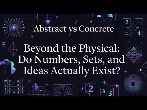 Abstract vs Concrete. Beyond the Physical: Do Numbers, Sets, and Ideas . Actually Exist?