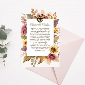 Farewell Priest Card: Catholic Goodbye Gift (PDF) - Etsy