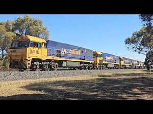 5PM5 PN up "Linfox Express" (5x NRs, 70P), Perth to Melbourne, 1635, 7/12/25, Horsham VIC