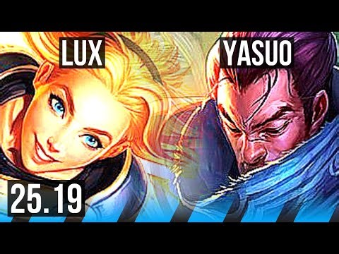 LUX vs YASUO (MID) | Godlike | EUW Master | 25.19