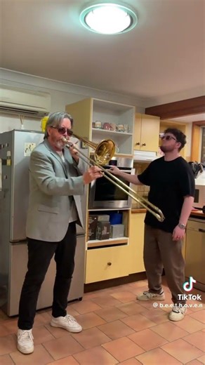 no 45 trombone attempting to play greensleeves on 50 different instruments