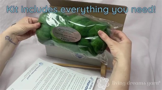 Drop Spindle Kit - Easy Beginner's Spinning Kit With Pre-drafted BFL Wool Roving, Drop Spindle & Printed Instructions W/ Video. Many Colors. - Etsy