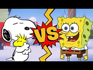 M.U.G.E.N Battles | Snoopy vs SpongeBob | Peanuts vs SpongeBob SquarePants