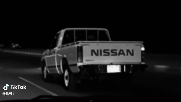 Exploring the Classic Nissan Pickup Truck at Night
