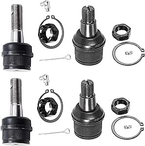 Detroit Axle - 4WD Front 4pc Ball Joints for Ford F-250 F-350 F-450 F-550 Excursion, 4 Upper & Lower Ball Joints Replacement