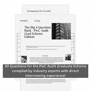 Pwc Audit Graduate Scheme Interview Questions | Audit | Interview Prep | Interview Technique | Cheat Sheet | Shared Values | Recruitment - Etsy UK