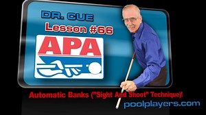 In this lesson, Dr. Cue shows an exercise to help with banking! | American Poolplayers Association - APA