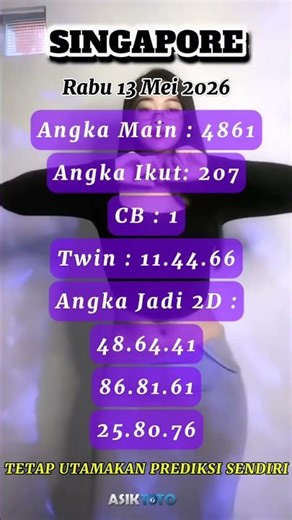 PREDIKSI SGP 13 MEI 2026 | BOCORAN TOGEL SGP HARI INI | RUMUS EKOR SGP HARI INI