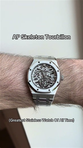 BEST STAINLESS WATCH EVER ☠️🔥 Audemars Piguet Royal Oak Skeleton Tourbillon 26735st #audemarspiguet