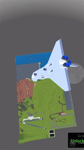 I built a space shuttle in plane crazy #planecrazy #roblox #spaceshuttle #nasa #shorts