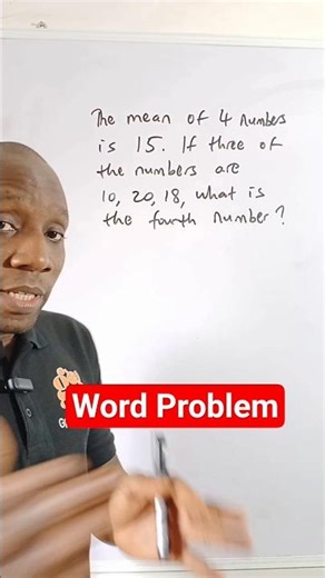 Can you complete solving this word Problem? #wordproblem #statistics #mean #average #gpadlearnmaths