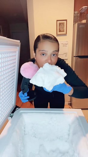 10K views · 440 reactions | Removing & eating freezer frost chunks - will eat more on live ❄️懶 #iceeatingasmr #iceeating #asmr #iceasmr #icetok #satisfying #frost #whiteice #fyp #icequeen #freezerfrost #icelovers #ice #fypシ゚viral #mukbangice #mukbang | Jad Delacruz | Facebook