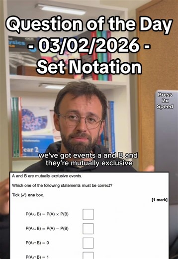 Understanding Mutually Exclusive Events in Set Notation