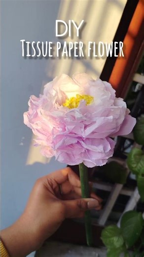 DIY Tissue Paper Flower 🌸 | Easy Paper Flower Craft
