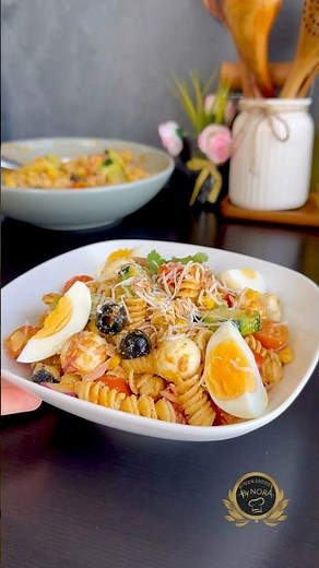 Pesto Rosso Pasta Salad #easyrecipe #shorts #foodlover #salad