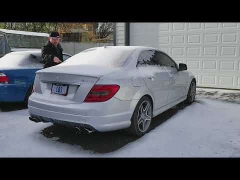 Extreme cold start C63 AMG