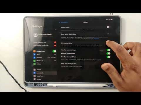 how to turn on dim flash lights from video on ipad