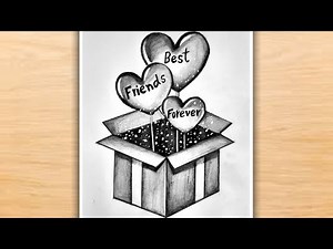 BFF Drawings | BFF Drawings Easy Step by Step | BFF Besties | Best Friend Drawing | Pencil Drawings