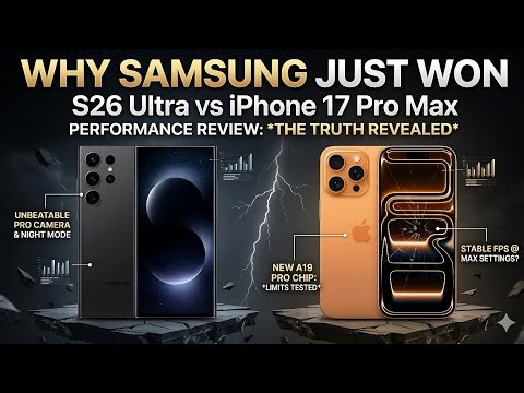 Samsung Galaxy S26 Ultra Vs iPhone 17 Pro Max