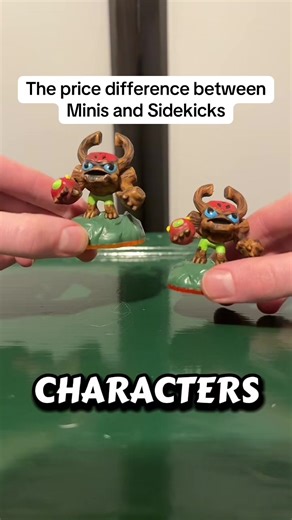 The price difference between minis and sidekicks in skylands #skyladers #skylander #gaming #skylandersgiants #skylanderstrapteam