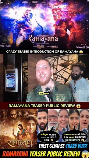 RAMAYANA INTRODUCTION TEASER PUBLIC REVIEW #shorts